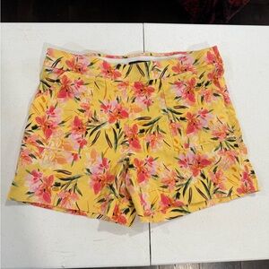Counterparts Floral Pink and Yellow Women's Shorts
